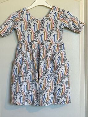 Sz4 Hanna Andersson Skater Dress with Pockets